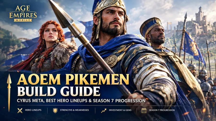 AOEM Pikemen Build Guide: Cyrus Meta, Best Hero Lineups & Season 7 Progression